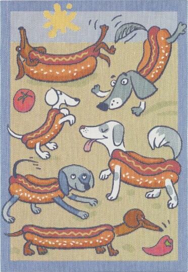 Ekelund Hot Dog kjøkkenhåndkle 35 × 50 cm