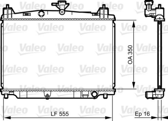 Radiator VALEO 735416 Radiator VALEO 735416