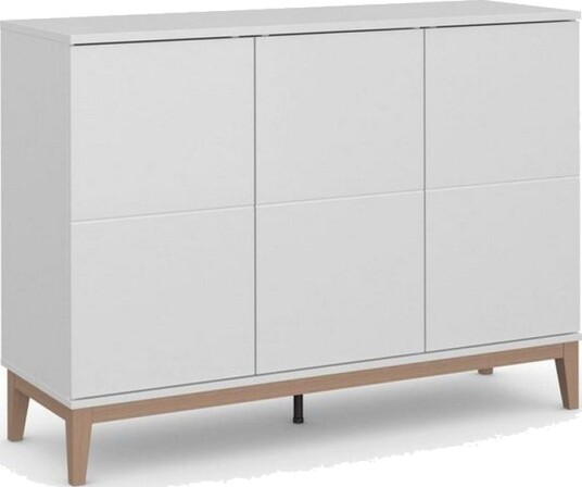 Sideboard og skjenk Loft24 Skjenk Pelle 120x41x85 cm, hvit/Wotan eik Vit -