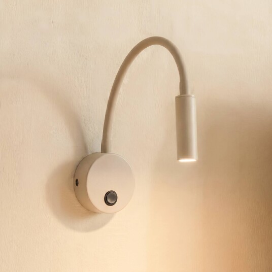 Vegglampe Lagos TK Lighting dimbar Krem / amber Soverom Metall