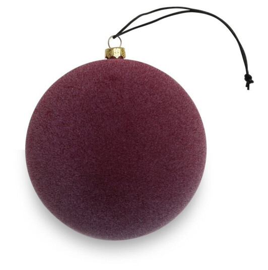 Nordstjerne Velvety julekule liten burgundy