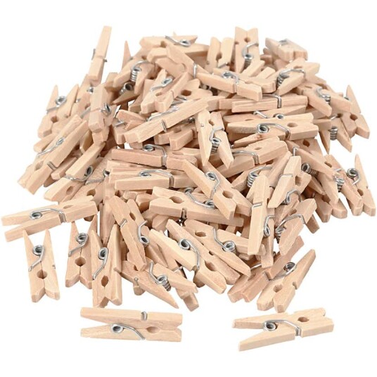 Klesklyper Creativ Company 3 mm Bjørk 1 Pk Klesklyper Creativ Company 3 mm Bjørk 1 Pk