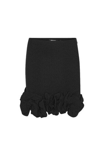 ROTATE Birger Christensen Crepe Mini Skirt Black 38