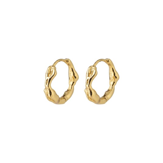 Pilgrim Zion Small Huggie Hoop Earrings Goldplated 262132023 - Dame - 925 sterling silver Pilgrim Zion Small Huggie Hoop Earrings Goldplated 262132023 - Dame - 925 sterling silver