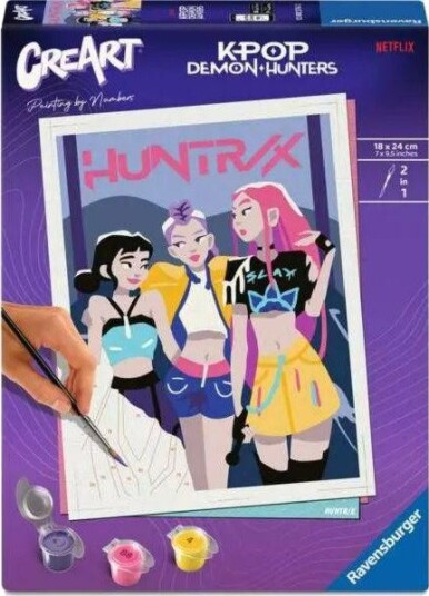 Ravensburger CreArt Mal etter nummer 12+ år K-Pop Demon Hunters