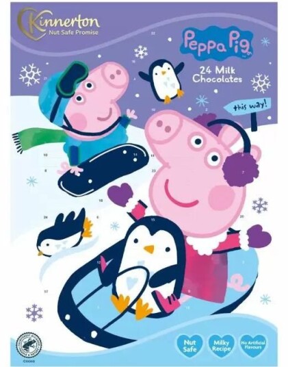 Peppa Gris Sjokolade Adventskalender Garantert Nøttefri Peppa Gris Sjokolade Adventskalender Garantert Nøttefri