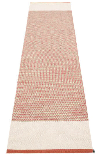 Pappelina Edit matte brick vanilje lin metallic 70x300 cm