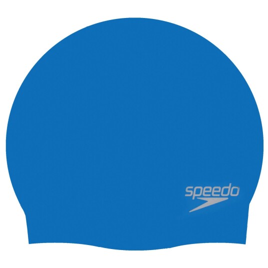 Speedo Plain Moulded Silicone Cap Blue Mop OneSize, Blue Mop Speedo Plain Moulded Silicone Cap Blue Mop OneSize, Blue Mop