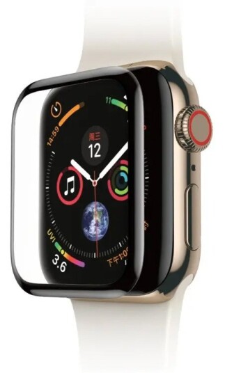 SiGN Full Cover Skjermbeskytter for Apple Watch 8 & 7 45mm Sort