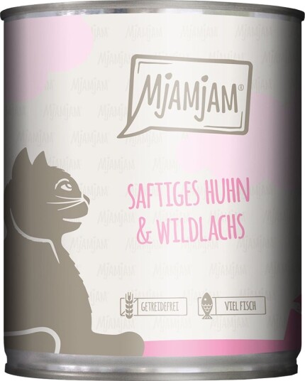 Mjamjam Våtfôr Økonomipakning Saftig Og Villaks Kylling 24 X 800 G