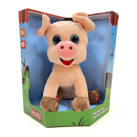 Little Cutie Farm Pets Plysjdyr m/ lyd Syngende Gris Little Cutie Farm Pets Plysjdyr m/ lyd Syngende Gris