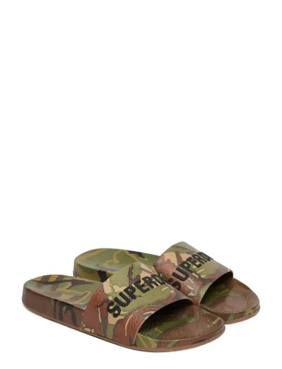 Superdry Camo Print Pool Slide Khaki green 6 7 Superdry Camo Print Pool Slide Khaki green 6 7