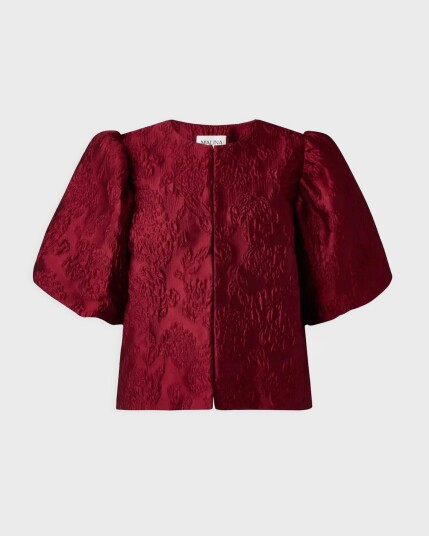 CLEO BLOUSE DEEP RED
