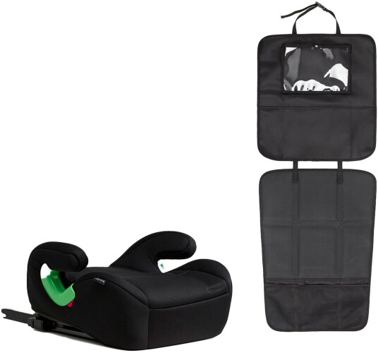 Beemoo Raise 2 i-Size Beltepute ISOFIX inkl. Beemoo 3-in-1 Sparketrekk, Black Stone/Black