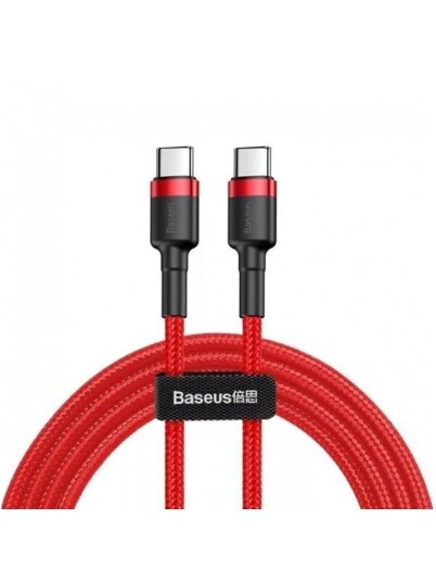 Baseus Cafule 60W PD 2M USB Type-C Kabel Rød