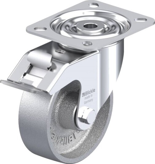 Blickle 372730 Li-G 100G-Fi Styrehjul M. Bremse - Hjuldiameter 100 Mm, Maks. 150 Kg, 1 Stk