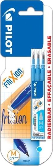Pilot Pen Pilot Kassett Frixion 0,7 Lazurowy 3 Stk. Konsoll