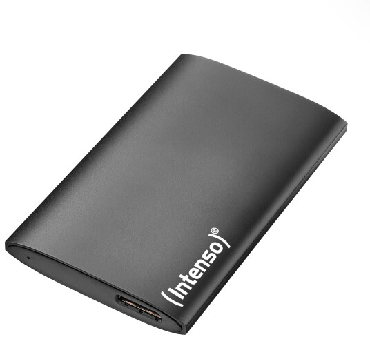 Intenso 2TB Ekstern SSD med USB-C 1,8" Bærbar Harddisk - Svart Intenso 2TB Ekstern SSD med USB-C 1,8" Bærbar Harddisk - Svart