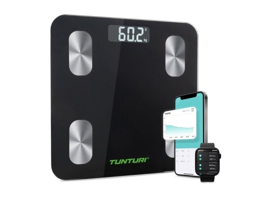 Tunturi 14Tussp001 Elektronisk Personvekt 180 Kg 100 G Sort Sølv Kg/Lb Firkant Tunturi 14Tussp001 Elektronisk Personvekt 180 Kg 100 G Sort Sølv Kg/Lb Firkant