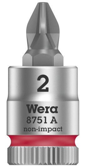 Wera 8751 A 05003351001 Phillips Socket Bit Insert Ph 2 1/4 (6,3 Mm) Wera 8751 A 05003351001 Phillips Socket Bit Insert Ph 2 1/4 (6,3 Mm)