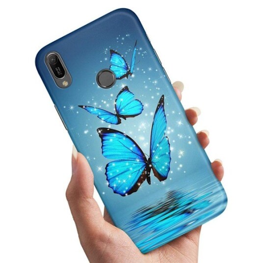Samsung Galaxy A40 - Deksel/Mobildeksel Glitrende Sommerfugler