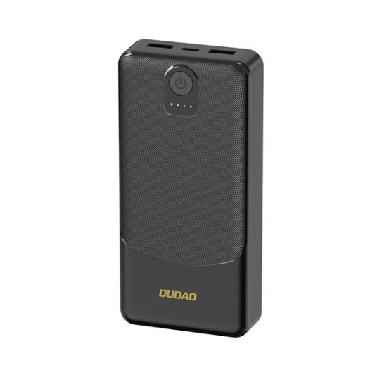 Dudao K10Pro 20000mAh Powerbank med 2xUSB-A Svart