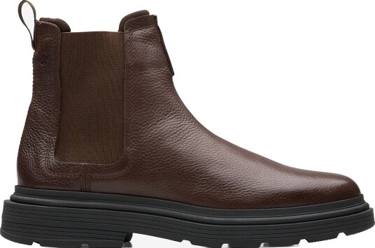 Clarks Badbury Easy G DARK BROWN LEA 42.5
