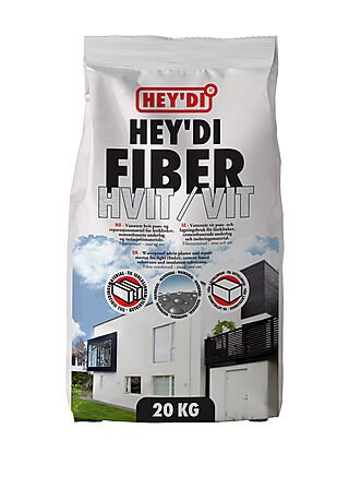 Hey'di mortel fiber hvit 20 kg Hey'di mortel fiber hvit 20 kg