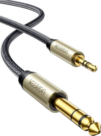 Ugreen Lydkabel stereojakk hann til mini phone stereo 3.5 mm hann 2 m skjermet grå Ugreen Lydkabel stereojakk hann til mini phone stereo 3.5 mm hann 2 m skjermet grå