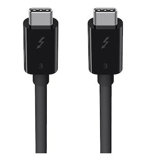 Belkin Thunderbolt 3 Kabel 0,8m (sort)