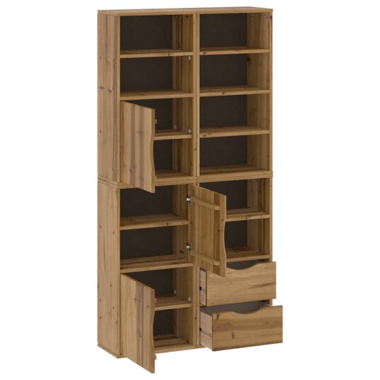 Sideskap 4 stk ODDA 40x24x79 cm heltre furu