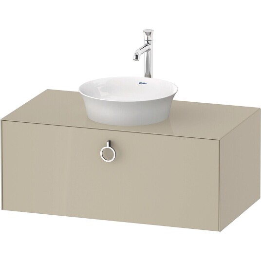 Duravit White Tulip Servantskap 1 skuff 100x55x40,8 cm Taupe Høyglans