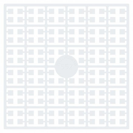 Pixelhobby Midi Perler 552 Snø Hvit 2x2mm 144 pixels