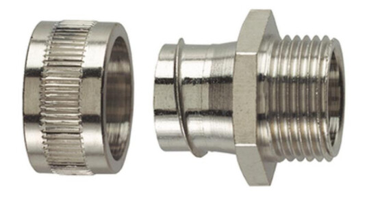 Hellermann Tyton 166 30321 Metallkobling SSC FM fast utvendig gjenge Nominell Ø 10 mm 10 pakning Installasjonsmaterial