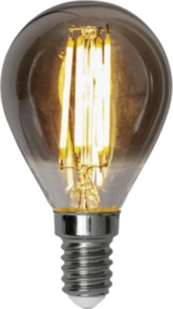 Star Trading LED-lampe E14 P45 Soft Glow Smoke 3-trinns minne