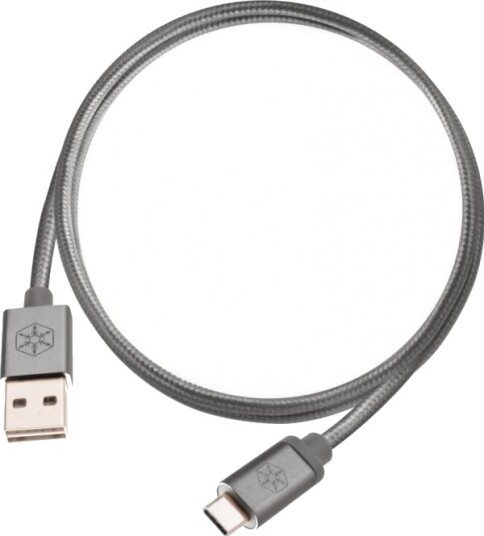 Usb-Kabel Silverstone Usb-A Til Usb-C 1 M Grå 52028