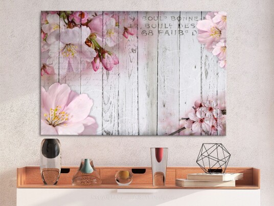 Tavle Flowers On Boards 1 Part Wide 120X80 Artgeist sp. z o. o.