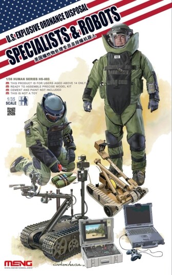 Meng 1/35 U.S. Explosive Ordnance Disposal Specialists and Robots