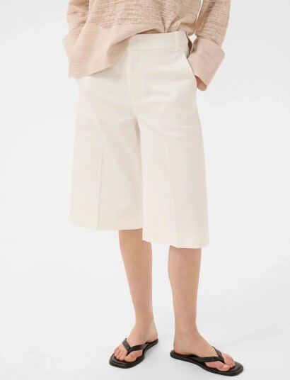 InWear Zellaiw Longline Shorts - White - 34 InWear Zellaiw Longline Shorts - White - 34