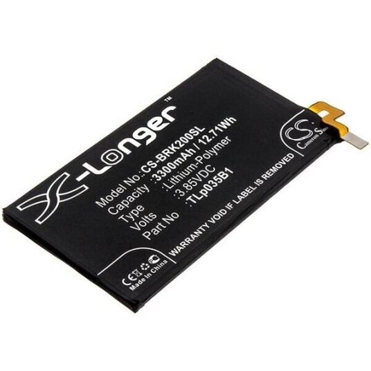 Blackberry BBF100-6 batteri (3300 mAh 3.85 V, Sort) Blackberry BBF100-6 batteri (3300 mAh 3.85 V, Sort)
