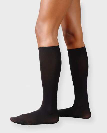 Swedish Stockings Knestrømper Olivia Premium Knee highs 2 pakning Svart