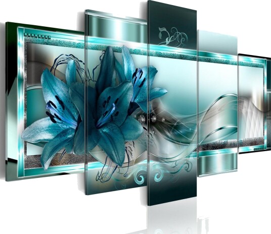 Bilde Sky Blue Lilies 100x50 Artgeist sp. z o. o.
