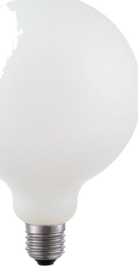 Spl E27 5,5W dimbar LED globepære   G125 filament matthvit 2500K 520lm   Dimbar : Dimbar Kulør : Ekstra varm