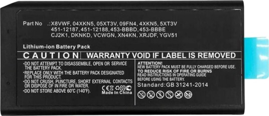 Coreparts Batteri Til Bærbar Pc Tilsvarer: Dell MBXDE-BA0278