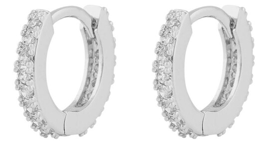 Snö Of Sweden Mayfair Small Ring Earring Silver/Clear