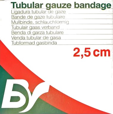 Tubegas BV finger og tå 2,5cmx20m 1 stk