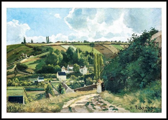 Jalais Hill Pontoise By Camille Pissarro 1867 Plakat Plakat / 70x100cm Jalais Hill Pontoise By Camille Pissarro 1867 Plakat Plakat / 70x100cm