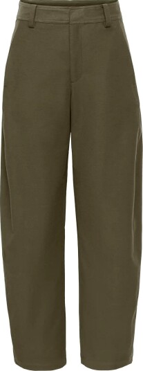 JDY Jdytara Selma Hw Barrel Pants Pnt   Khaki green   M x 32