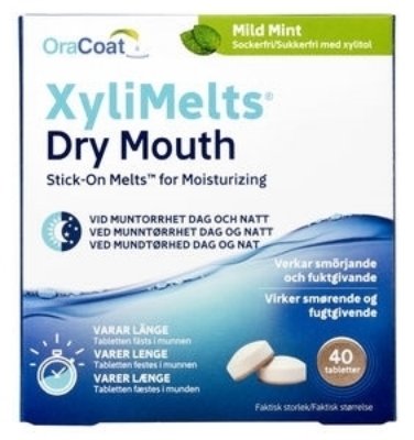 Xylimelts munntørrhet mint dag & natt 40 stk Xylimelts munntørrhet mint dag & natt 40 stk