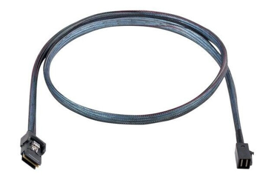 Silverstone Mini SAS HD SFF8643 til SFF8087 Kabel 60 cm Svart